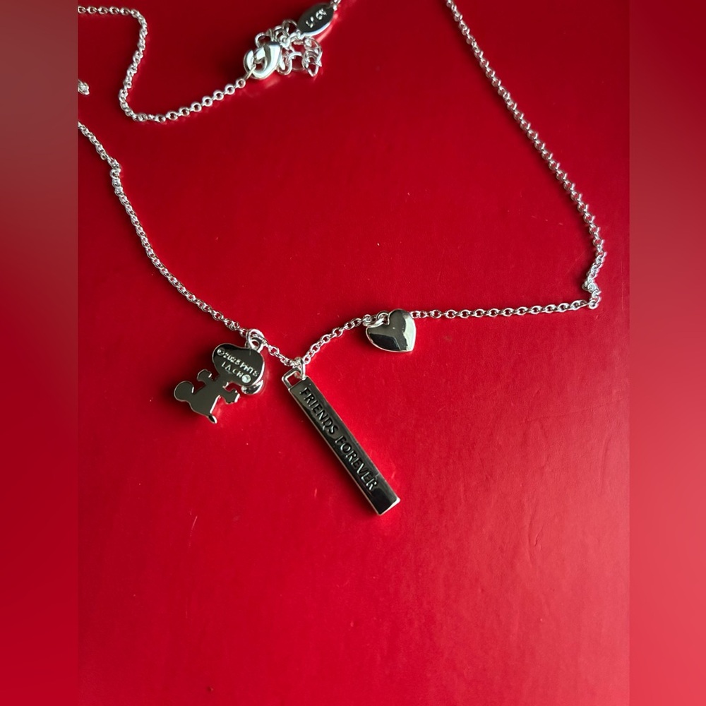 Peanuts Silver Necklace Set with Snoopy Charms - Picture 9 of 16